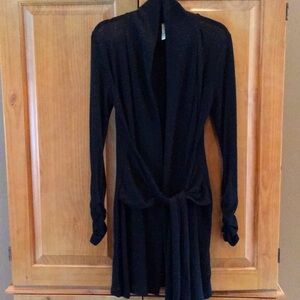 Native People Black Confetti Cardigan
